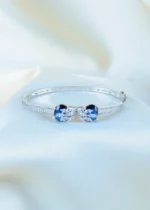 Designer Blue Saphire Bracelet (Silver) BRA001141