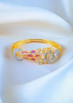 Designer Loop Ruby Bracelet (Yellow Gold) BRA001165 - Image 2