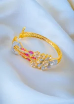 Designer Loop Ruby Bracelet (Yellow Gold) BRA001165 - Image 3