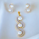 Designer Pearl Locket Set (Yellow Gold) PSET01354