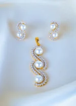 Designer Pearl Locket Set (Yellow Gold) PSET01354