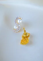 Designer Pearl Locket Set (Yellow Gold) PSET01354 - Image 3