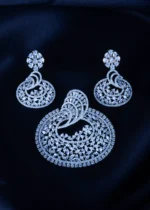 Designer Pendant Set (Silver) PSET01345 - Image 2