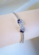 Designer Purple Bracelet (Silver) BRA001168
