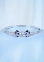 Designer Purple Bracelet (Silver) BRA001168 - Image 2