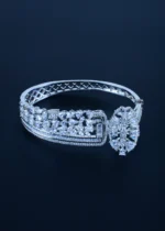 Designer Studded Bracelet (Silver) BRA000672 - Image 4