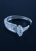Designer Studded Bracelet (Silver) BRA000672 - Image 5
