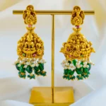 Devi Ratna jhumka (Antique Gold) EAR001610