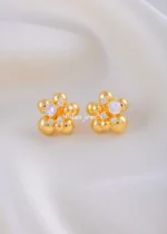 Dewdrop Blossom Studs (Yellow Gold) EAR002133
