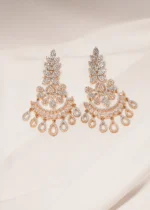Diamond Chandbali Earrings (Yellow Gold) EAR000457