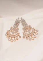 Diamond Chandbali Earrings (Yellow Gold) EAR000457 - Image 2