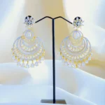 Diamond Chandbali Earrings (Yellow Gold) EAR000841