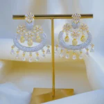 Diamond Chandbali Earrings (Yellow Gold) EAR000920