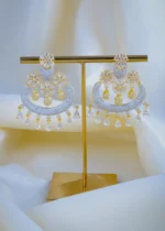 Diamond Chandbali Earrings (Yellow Gold) EAR000920