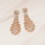 Diamond Classic Golden Earrings (Yellow Gold) EAR000456