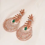 Diamond Emerald Chandbalis (Rose Gold) EAR000453