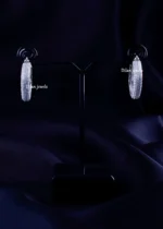 Diamond Glow Square Earrings (Silver) EAR002254