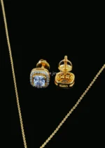 Diamond Grace Elegance Necklace Set (Yellow Gold) NEC002583 - Image 3