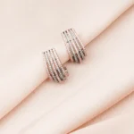Diamond Half Baali (Dual Plating) EAR000756