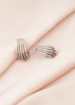 Diamond Half Baali (Dual Plating) EAR000756 - Image 2