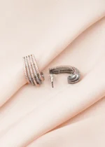 Diamond Half Baali (Dual Plating) EAR000756 - Image 3