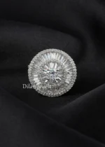 Diamond Halo Majesty Ring (Silver) RING02658