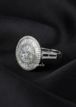 Diamond Halo Majesty Ring (Silver) RING02658 - Image 2
