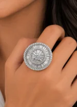 Diamond Halo Majesty Ring (Silver) RING02658 - Image 4
