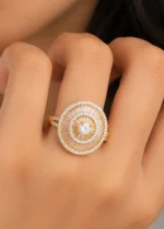 Diamond Halo Majesty Ring (Yellow Gold) RING02650 - Image 4
