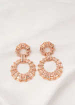 Diamond Look Danglers (Antique Gold) EAR000704