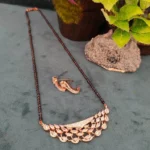 Diamond Marquise Mangalsutra Set (Rose-Gold) NEC000033