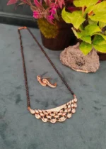 Diamond Marquise Mangalsutra Set (Rose-Gold) NEC000033