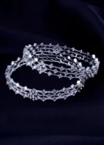 Diamond Mist Bangles (Silver) BAN001966 - Image 4