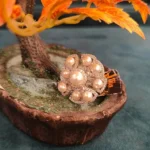 Diamond Pearl Cocktail Ring (Adjustable) RIN000039