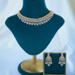Diamond Shimmer Necklace Set (Yellow Gold) NEC001091
