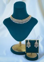 Diamond Shimmer Necklace Set (Yellow Gold) NEC001091