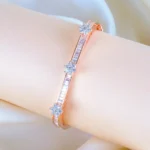 Diamond Sleek Pacheli Bracelet (Rose Gold) BRA001252