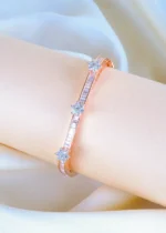 Diamond Sleek Pacheli Bracelet (Rose Gold) BRA001252