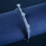 Diamond Sleek Pacheli Bracelet (Silver) BRA001254