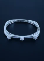 Diamond Sleek Pacheli Bracelet (Silver) BRA001254 - Image 2