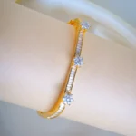 Diamond Sleek Pacheli Bracelet (Yellow Gold) BRA001253