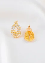 Diamond Wave Elegance Pendant Set (Yellow Gold) PSET02595 - Image 3
