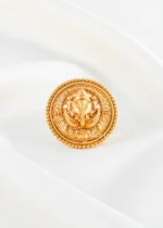Divine Ganesha Coin Ring (Yellow Gold) RING02501