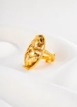 Divine Ganesha Sculpture Ring (Yellow Gold) RING02480 - Image 2