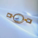 Double Finger Kundan Cocktail Ring (Yellow Gold) RING00814