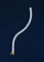Double Line Tennis Bracelet (Yellow Gold) BRA001124