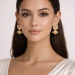 Moonlit Mandala Dangler (Yellow Gold) EAR002514