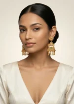 Mayuri Heritage Tiered Earrings (Yellow Gold) EAR002518