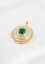 Elara Spark Green Pendant Set (Yellow Gold) PSET02661 - Image 2