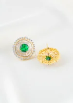 Elara Spark Green Pendant Set (Yellow Gold) PSET02661 - Image 3